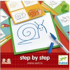 Whiteboards Spieltafeln Djeco Step by Step Animals