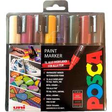 Uni Posca PC-5M Paint Marker Deep Colours 8-pack