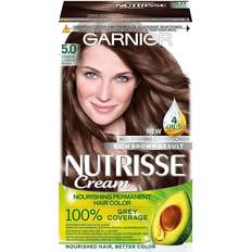 Glansfull Permanente hårfarger Garnier Nutrisse Cream #5 Rich Brown