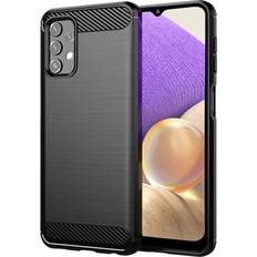 Mobiltilbehør Insmat Carbon and Steel Style Back Cover for Galaxy A32 4G