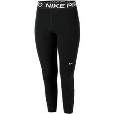 Elastan/Lycra/Spandex Leggings Nike Pro 365 Cropped Leggings Women - Black/White