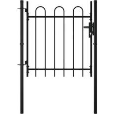 vidaXL Single Door Fence Gate with Hoop Top 39.4x29.5"