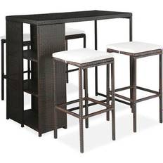 vidaXL 3064913 Outdoor Bar Set, 1 Table incl. 4 Chairs