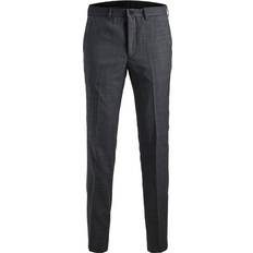 Wolle Hosen Jack & Jones Super Slim Fit Habit Trouser - Grey/Dark Grey