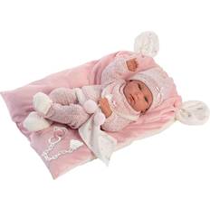 Llorens Baby Nica on a Pink Blanket with Ears 40cm