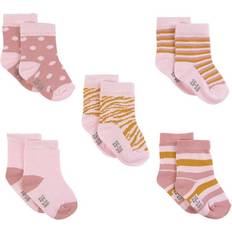 Zebramuster Kinderbekleidung Minymo Socks 5-pack - Light Rose (5079-504)