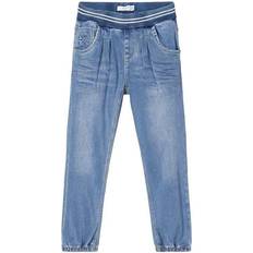 9-12M Hosen Name It Power Stretch Baggy Fit Jeans - Blue/Medium Blue Denim (13185765)