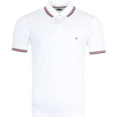 Herren Poloshirts Tommy Hilfiger Organic Cotton Slim Fit Polo Shirt - White