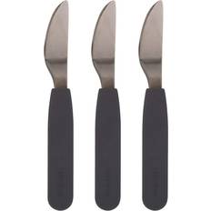 Filibabba Silicone Knife 3-pack Stone Grey