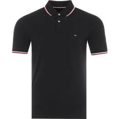 Tommy Hilfiger Organic Cotton Slim Fit Polo Shirt - Black