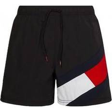 Tommy Hilfiger Signature Flag Swim Shorts - Black