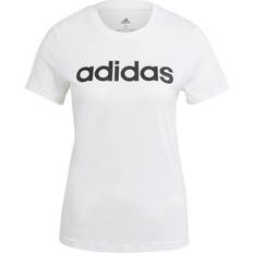 adidas Women's Loungewear Essentials Slim Logo T-shirt - White/Black
