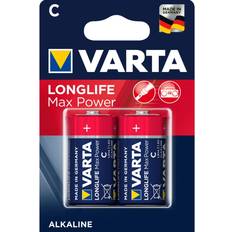 Batterier - C (LR14) Batterier & Ladere Varta Longlife Max Power C 2-pack