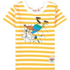 62/68 T-skjorter Pippi Striped T-Shirt - Yellow