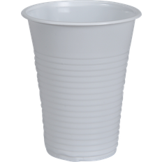 Plastkrus Plastic Cups White 100-pack