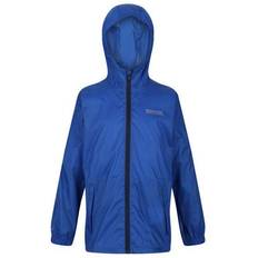 Polyamid Shelljacken Regatta Kid's Pack It Lightweight Waterproof Hooded Packaway Jacket - Nautical Blue