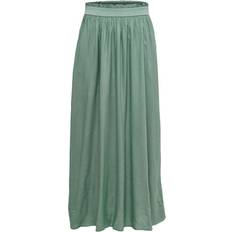 Damen - Viskose Röcke Only Paperbag Maxi Skirt - Green/Chinois Green