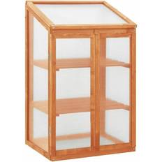 Mini wooden greenhouse vidaXL Greenhouse 60x45x100cm Wood