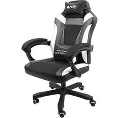 Polstrede armlener Gaming stoler Natec Fury Avenger M+ Gaming Chair - Black/Grey/White