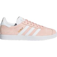 Pink - Women - adidas Gazelle Shoes adidas Gazelle - Vapor Pink/White/Gold Metallic