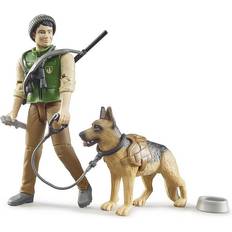 Bruder Actionfiguren Bruder Bworld Forest Ranger with Dog & Equipment 62660