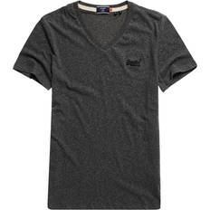 Superdry Organic Cotton Classic V-Neck T-shirt - Black Grit