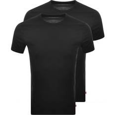 Levi's Herre T-skjorter Levi's Slim Fit Crew Neck T-shirt 2-pack - Black