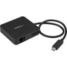 StarTech DKT30CHD USB C - HDMI/USB C/RJ45/USB A Adapter M-F 1.1ft