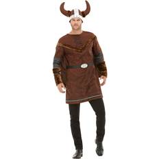 Smiffys Deluxe Viking Barbarian Costume Brown
