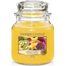Yankee Candle Lysestaker, Lys & Lukt Yankee Candle Tropical Starfruit Medium Duftlys 411g