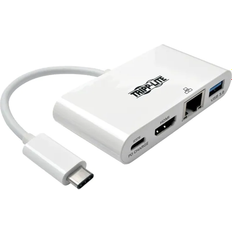 Tripp Lite 4K USB C-USB C/HDMI/RJ45/USB A M-F 3.0 0.4ft