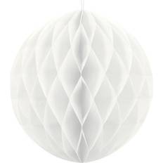 Honeycomb-Bälle PartyDeco Honeycombs White