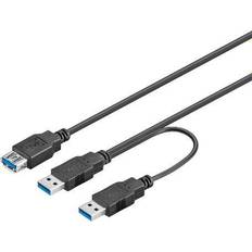 2USB A-USB A M-F 3.1 (Gen.1) 0.3m