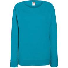 Fruit of the Loom Ladies Lightweight Raglan Sweatshirt - Azure Blue