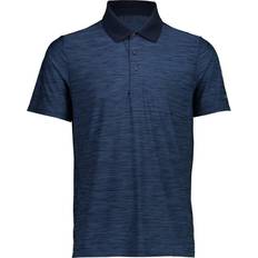 CMP Short Sleeve Polo Shirt - Blue Melange