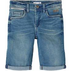 Name It X-slim Fit Denim Shorts - Blue/Medium Blue Denim (13190371)