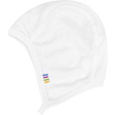 Druckknöpfe Mützen Joha Bamboo Baby Hat with Button - White (99912-345-10)
