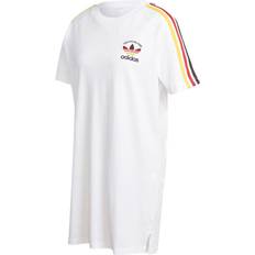Adidas Damen - T-Shirt-Kleider adidas 3-Stripes Tee Dress - White/Multicolor