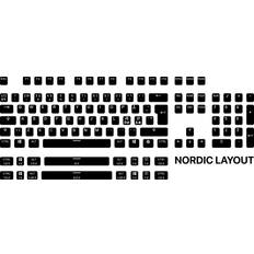 Nordic keycaps Tastaturer SteelSeries PrismCAPS Universal Double Shot PBT 105 Keycaps Black (Nordic)