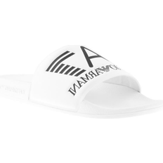 Emporio Armani Slides Emporio Armani Maxi Logo Slide - White