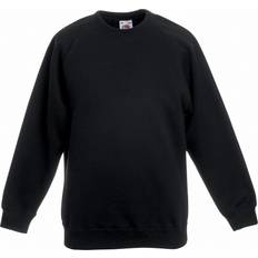 Fruit of the Loom Kid's Raglan Sleeve Sweatshirt - Black