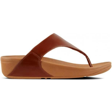 Fitflop Slippers & Sandals Fitflop Lulu Leather Toe-Post - Light Tan