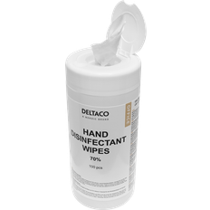 Bakteriedrepende Hånddesinfeksjon Deltaco Hand Disinfectant Wet Wipes 100-pack