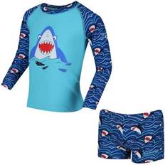 Regatta Valo Rash Swimming Suit - Nautical Blue