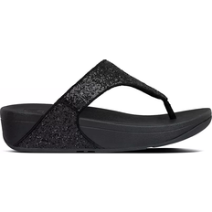 Fitflop Shoes Fitflop Lulu Glitter Toe-Post - Black/White