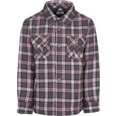 24-36M Skjorter Trespass Kid's Average Checked Shirt - Dark Grey Check (UTTP4494)