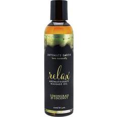 Massasjeoljer Intimate Earth Relax Aromatherapy Massage Oil Lemongrass & Coconut 120ml