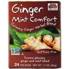 Now Foods Ginger Mint Comfort Tea 1.693oz 24pcs