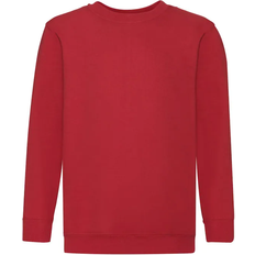 Fruit of the Loom Childrens Unisex Set In Sleeve Sweatshirt 2-pack - Red