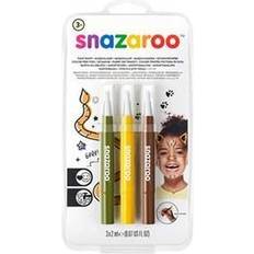Gul Sminke Snazaroo Brush Pen Jungle Pack